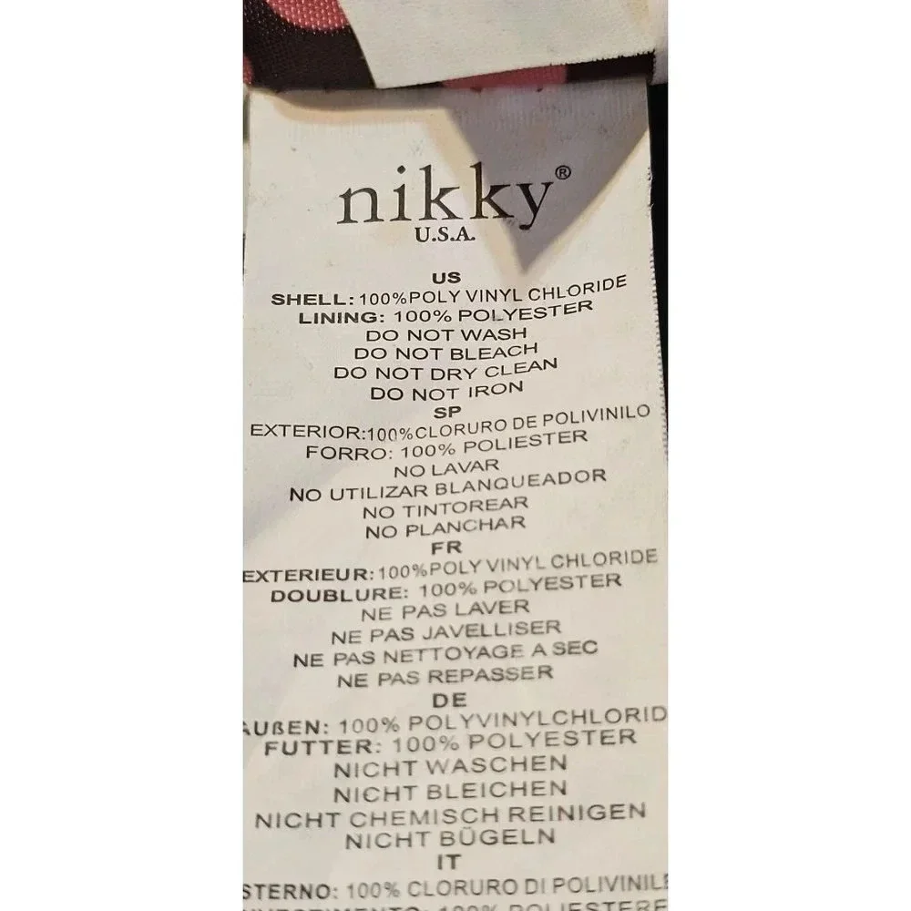 Nikky USA by Nicole Lee 90’s American Girl Shopper Tote Bag Preowned FLAWS - Picture 9 of 11